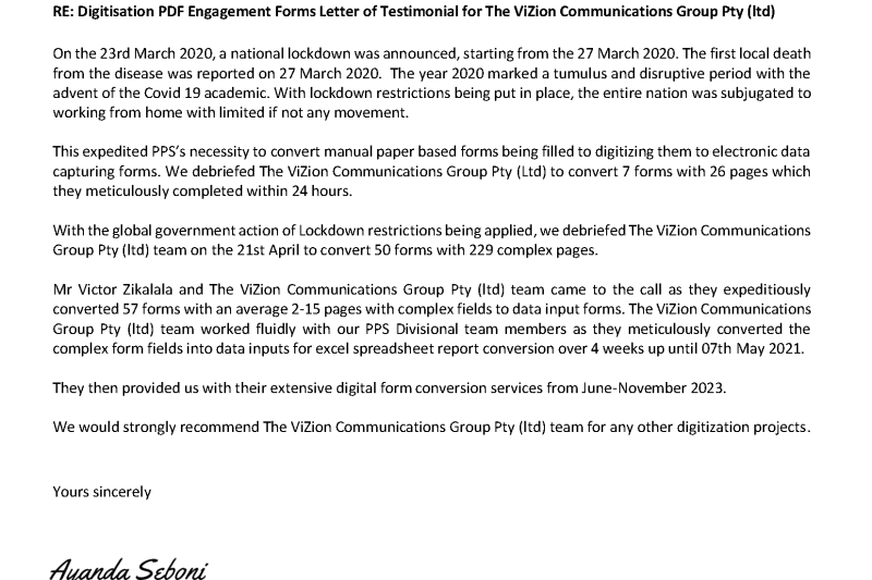 PPS Fillable Forms 2023 Testimonial