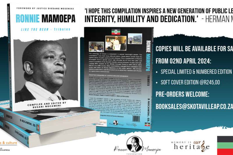 Ronnie Mamoepa Book Orders
