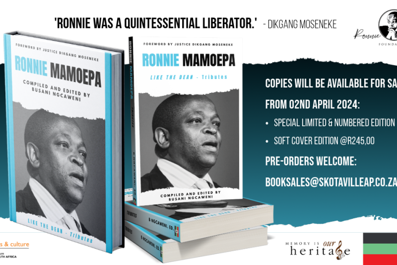 RONNIE MAMOEPA Book SALE!