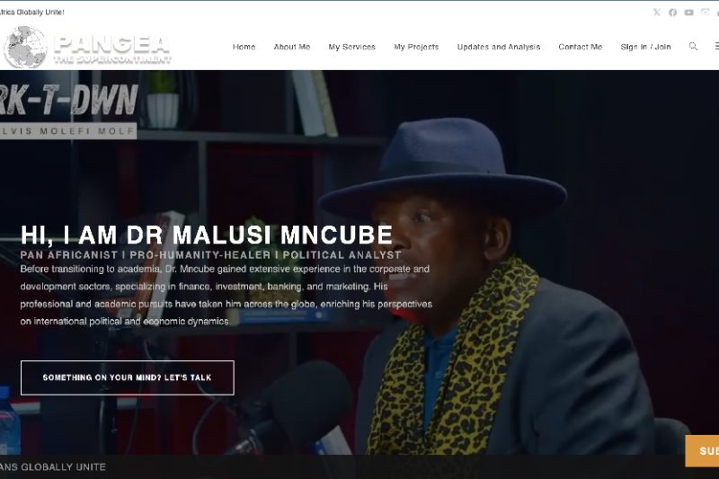 Malusi Mncube Website Activation