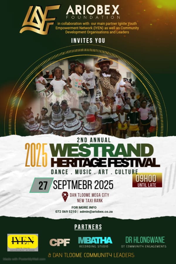 West Rand Heritage Festival 27 Sept 2025